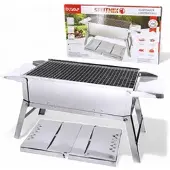 Olymp Handels GmbH Mangal Edelstahl Schaschlik Grill Sputnik Klappbarer Campinggrill