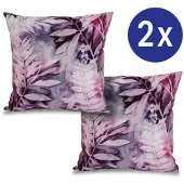 Matratzen Discount 2 x Dekokissen rosa jungle 50 x 50 cm