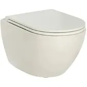 Evenes Wand-Tiefspül-WC Elanda, Keramik, spülrandlos, Perle matt - 93 190 56