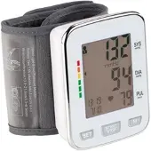 Newgen medicals Med. Handgelenk-Blutdruckmessgerät, XL-Display, 2x 60 Speicherplätze