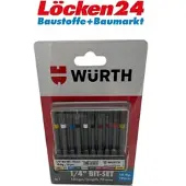 Würth 1/4 Zoll Bitsortiment 10tlg. mit Gürtelclip