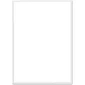 THE POSTER CLUB - Bilderrahmen Eiche weiß, Echtglas, 50 x 70 cm