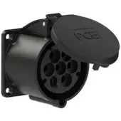 Pce 327-7v CEE-Anbausteckdose (70x70mm) 32A 7p 7h IP44/IP54 3277v