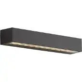 QAZQA Industrielle Außenwandleuchte schwarz 38cm inkl. LED IP65 - Hannah