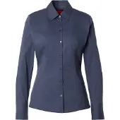 HUGO Slim-Fit Bluse aus bügelleichtem Baumwoll-Mix mit Twill-Struktur Grösse 36