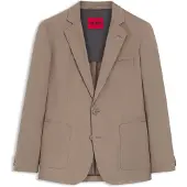 HUGO Slim-Fit Jacke aus elastischer Baumwolle Grösse 46