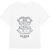 GUESS T-Shirt J6RI28 K6YW4 Weiß Regular Fit 128