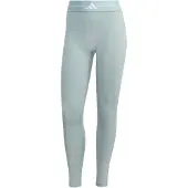 Adidas Trainingstights PERFORMANCE "HYPERGLAM 3-STRIPES FULL LENGTH LEGGING", Damen, Gr. L, N-Gr, grau (wonder sage, normal, gr.), Obermaterial: 85% Polyester, 15% Elasthan, Hosen Trainingstights