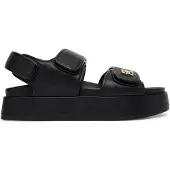 Tommy Hilfiger Sandalen Leather Sporty Platform Sandal FW0FW09119 Schwarz 37