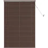 vidaXL Venetianer Jalousie Dunkelbraun mit Muster 150 x 70 cm PVC