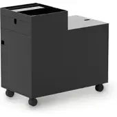 Müller möbelfabrikation Rollcontainer Next tiefschwarz seidenmatt, Designer Mark Braun, 33x57x60 cm