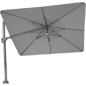 Platinum Sonnenschirm quadratisch 3x3m Nexus T² Premium | doppelt kippbar3.0 x 3.0 Meter 4 Manhattan | Anthrazit