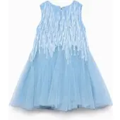 Abel & Lula Elegantes Kleid 5025 Himmelblau Regular Fit