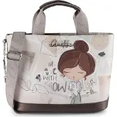 Anekke Umhängetasche Schultertasche Sophia Short Handle Bag Multicolor beige