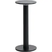 HAY LED-Akku-Tischlampe HOST PORTABLE, anthrazit, 22 cm IP44 dimmbar, schwarz, für Wohn- / Esszimmer, Aluminium, Modern