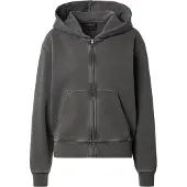 G-Star Washed Hoodie Zip Relaxed Sweatshirt - Schwarz - Damen - L