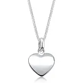 Elli Halskette 925 Sterling Silber Herz in Silber | Gr.: 50-cm