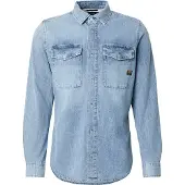 G-Star Langarmshirt "Marine Denim Slim Shirt"
