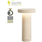Sompex Volume LED-Akkuleuchte-Sand-mit LED (2200K/2700K/3000K)