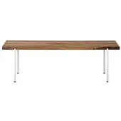 Weld & co Sitzbank Nussbaum 01 L 150 × 40 × 45 weiß