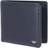 Golden Head Leder Geldbörse Capri RFID Protect Scheintasche 1134 Blau dunkelblau