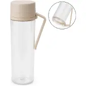 Brabantia Wasserflasche Make & Take Trinkflasche mit Fruchtfilter - 500 ml - Soft Beige