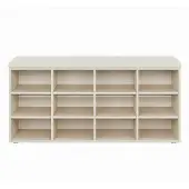 Hobby Hall Sitzbank mit Stauraum, Schuhregal mit Kissen, 12 Fächer LHSB35012K04