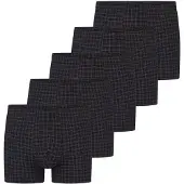 Schiesser Retro Short / Pant Cotton Casual Organic Cotton in Schwarz | Gr.: 3XL