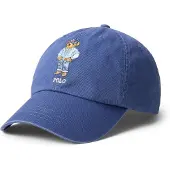 Ralph Lauren für Herren. 710A13276001 Twill-Mütze mit blauem Polo-Bär (OSFA), Lässig, Baumwolle