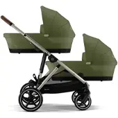 Cybex GOLD Zwillings- und Geschwisterwagen Gazelle S, gruen