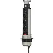 Brennenstuhl Einbausteckdosenleiste Tower Power, 3-fach
