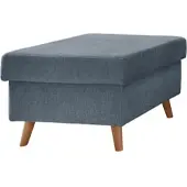 P&b Hocker Valentina Blau Struktur