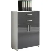 Mid.You Aktenschrank Office Edition Weiß/Anthrazit
