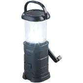 Semptec LED-Camping-Laterne, lädt per Dynamo, Solar und USB, 300 mAh, 60 Lumen