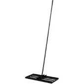 ROYAL GARDINEER Rasenrakel/Nivellierrechen, 75x35cm, inkl. 2 Meter langem Metallstiel