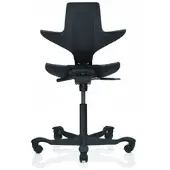 HÅG Bürodrehstuhl Capisco Puls Sitz schwarz, Designer Peter Opsvik, 55x87-115x47-54 cm