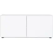 Form1 Kommode Connect MDF weiß matt lackiert H 52 cm 2 Türen 120x52x48