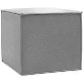 Softline Hocker Space Filz hellgrau, 45x41x45 cm
