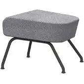 Softline Hocker Havana Filz hellgrau, Designer busk+hertzog, 58x40x48 cm