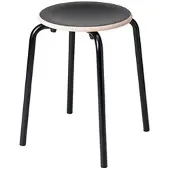 Perfecta Hocker TabCollege schwarz matt 35x46x35 cm