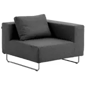 Softline Sofa Elemente Ohio Filz anthrazit grau, Designer Stine Engelbrechtsen, 98x67x98 cm