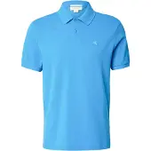 Calvin Klein Herren-Poloshirt Mit Kurzen Ärmeln, Blau