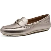 Tamaris Damen Slipper Leder Mokassin Zierspange sportlich 1-24630-44, Größe:39 EU, Farbe:Gold