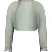 Vera Mont Bolero-Jacke mit gekräuseltem Ausschnitt in Foggy Green | Gr.: 44