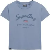 Superdry Print-Shirt "ATH ESS FITTED GRAPHIC TEE" aus Baumwolle und Single Jersey, Slim Fit, mit Rundhalsausschnitt