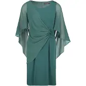 Vera Mont Cocktailkleid "Damen mit Raffung" Ohne Tasche Materialmix