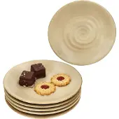 MamboCat CLAY BEIGE 6er Set Kuchenteller Ø21,5cm Steingut beige Dessertteller Frühstück