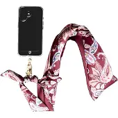 FORCE CASE , Abnehmbare Smartphone-Tragekette Bandana Design, Bordeaux