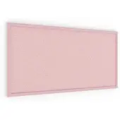 Allboards Pinnwand, Korktafel in Pink, 80×40 cm, Holzrahmen – Pink lackiert