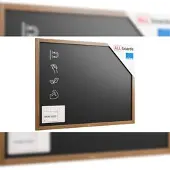 Allboards Magnetische Kreidetafel 120x90 cm, Holzrahmen